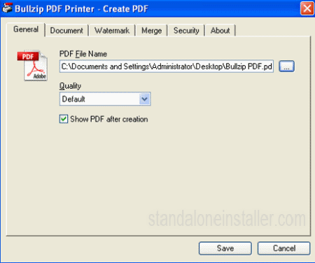 Bullzip pdf printer standard online